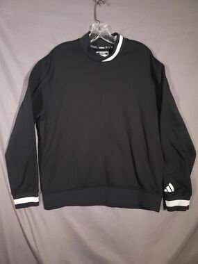 Adidas Aeroready Black Pullover Crewneck Men’s Medium Athletic Sweatshirt